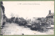 CPA Vue Rare Guerre 14/18 - SOMME - HAM En RUINES - LA RUE DU MOULIN A VENT - Petite Animation - Ham