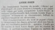 1898 OSTENDE - CYCLISME FEMININ - LE CHAMPIONNAT DU MONDE ( VITESSE ) - LOUISE ROGER - LA VIE AU GRAND AIR - Zeitschriften - Vor 1900