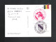 ZOUTLEEUW - STADHUIS EN HALLEN - QSL-KAART- NELS - (2 Scans)   (12.485) - Zoutleeuw