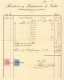 ESPAÑA 1933 — Timbres ESPECIAL MOVIL En Factura Antigua — Sellos Fiscales De La República - Fiscali
