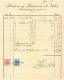 ESPAÑA 1933 — Timbres ESPECIAL MOVIL En Factura Antigua — Sellos Fiscales De La República - Fiscale Zegels