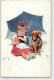 51893704 - Dackel Kind Regenschirm BKWI - Feiertag, Karl