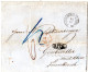 Sachsen 1860, K2 Reichenbach Auf Brief N. Frankreich M. Baden Stpl. B.12.K. - Saxe