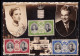 MONACO.POSTCARD.1956.Princess Grace & Prince Rainier .Scott 367-369. - Errors And Oddities