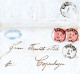 NDP 1869, 2x1 Gr. Auf Brief V. DANZIG N. Dänemark - Storia Postale