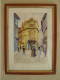 Aquarelle Signée Gareck - Rue Karlova Vieille Ville De Prague En 1899 - République Tchèque - Aquarelles