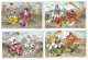 S 520, Liebig 6 Cards, Fleurs Et Amourettes (a Few Spots) - Liebig