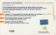 PREPAID PHONE CARD ITALIA TISCALI (E78.10.2 - Schede GSM, Prepagate & Ricariche