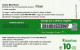RICARICA TOTOSI 10  (E78.1.5 - Cartes GSM Prépayées & Recharges