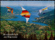 Ansichtskarte Tegernsee (Stadt) Luftbild Drachenflieger 1989 - Tegernsee