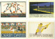 4 POSTCARDS UK LONDON TRANSORT POSTERS ON POSTCARDS    SPORTING EVENTS - Matériel