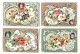 S 475, Liebig 6 Cards, Fleurs Et Amour ( 2 Cards Has Some Spots At The Back) - Liebig