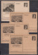 Dt.Reich 7 Bildpostkarten 1941/42 Mit 4xP 305,3x P 307 ** - Cartes Postales