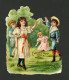 Chromo Découpi Chocolat Poulain  Enfants Jeux D'extérieur   11,5 X 9,5 Cm - Sonstige & Ohne Zuordnung