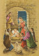 Jungfrau Maria Madonna Jesuskind Weihnachten Religion Vintage Ansichtskarte Postkarte CPSM #PBB716.A - Vergine Maria E Madonne