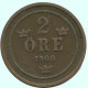 2 ORE 1900 SUECIA SWEDEN Moneda #AC872.2.E.A - Suède