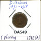 1 PFENNIG 1912 A ALEMANIA Moneda GERMANY #DA549.2.E.A - 1 Pfennig