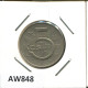 5 KORUN 1968 TSCHECHOSLOWAKEI CZECHOSLOWAKEI SLOVAKIA Münze #AW848.D.A - Czechoslovakia
