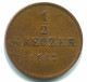 1/2 KREUZER 1842 LANZ WÜRTTEMBERG DEUTSCHLAND Münze GERMANY #DE10119.3.D.A - Andere & Zonder Classificatie