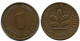 1 PFENNIG 1975 G WEST & UNIFIED GERMANY Coin #AW936.U.A - 1 Pfennig