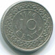 10 CENTS 1966 SURINAM NIEDERLANDE Nickel Koloniale Münze #S13250.D.A - Surinam 1975 - ...