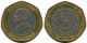1/2 DINAR 1997 JORDAN BIMETALLIC Islamisch Münze #AR010.D.A - Jordanië