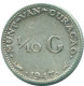 1/10 GULDEN 1947 CURACAO NIEDERLANDE SILBER Koloniale Münze #NL11829.3.D.A - Curaçao