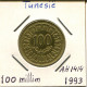 100 MILLIMES 1993 TUNISIE TUNISIA Pièce #AP831.2.F.A - Tunisie