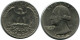 25 CENTS 1972 USA Moneda #AZ097.E.A - E.Cents De 2, 3 & 20