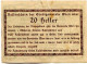 20 HELLER 1920 Stadt Wien Österreich Notgeld Papiergeld Banknote #PL586 - [11] Local Banknote Issues