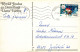 Feliz Año Navidad IGLESIA Vintage Tarjeta Postal CPSMPF #PKD626.ES - New Year