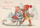 Feliz Año Navidad NIÑOS Vintage Tarjeta Postal CPSMPF #PKD192.ES - New Year
