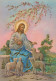CRISTO SANTO Cristianesimo Religione Vintage Cartolina CPSM #PBP765.IT - Jesus