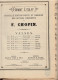 Partitions Musicales. Chopin F. Œuvres Complètes Pour Piano. Premier Volume : Valses, Nocturnes, Mazurkas, Polonaises. N - A-C