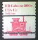 United States, Scott #1905a, Used(o), 1984 Coil, Transportation Series: Caboose Of 1890s, 11¢, Red - Usados