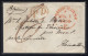 Edinburgh LsC Paid At Edin 01/08/1856 P/D Rouge Pour Belgium Trivières Cachets Au Verso A Identifier - Marcofilia