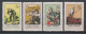 CHINA 1957 Cat.Michel #358-361 MNH** - Nuevos