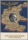 662 Volksabstimmung Auf AK Ein Volk Ein Reich Ein Führer Pass. SSt Wien 20.4.38 - Partiti Politici & Elezioni