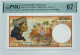 •Q-B• FRENCH PACIFIC TERRITORIES 10000 FRANCS 1985 •P 4 E• PMG 67 SUPERB GEM UNC - Sonstige – Ozeanien