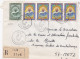 36806# ALGERIE LETTRE RECOMMANDE Obl MILA CONSTANTINE 1968 Pour METZ MOSELLE - Algeria (1962-...)