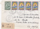 36806# ALGERIE LETTRE RECOMMANDE Obl MILA CONSTANTINE 1968 Pour METZ MOSELLE - Algerien (1962-...)