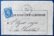 LETTRE Colis PLM Du 24 JUIL 1868 Lauré N°29I 20c Bleu Oblitéré GC 846 + Dateur Ondulé Convoyeur Station D'AIGUEBELLE TTB - 1863-1870 Napoléon III. Laure