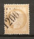 1871 - Cérès Petits Chiffres 15c.bistre - GC1200 Coussey (82) - YT 59 - 1871-1875 Cérès