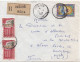 36808# ALGERIE LETTRE RECOMMANDE Obl REDJAS CONSTANTINE 1967 Pour METZ MOSELLE - Algeria (1962-...)