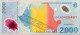 Romania 2.000 Lei, P-111 (1999) - UNC - 001A Serial Number - Rumänien
