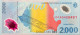 Romania 2.000 Lei, P-111 (1999) - UNC - 001A Serial Number - Roumanie