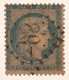 1873 - Cérès 25c.bleu (type II) - GC98 Anet (27) - YT 60B (cote +50€) - 1871-1875 Cérès