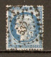 1873 - Cérès 25c.bleu (type II) - PC Des GC 532 Bordeaux (32) - YT 60B - 1871-1875 Cérès