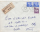 36821# ALGERIE LETTRE RECOMMANDE Obl BOUGAINVILLE ORLEANSVILLE 1968 Pour METZ MOSELLE - Algeria (1962-...)