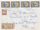 36822# ALGERIE LETTRE RECOMMANDE Obl FLATTERS ORLEANSVILLE 1967 Pour METZ MOSELLE - Algérie (1962-...)